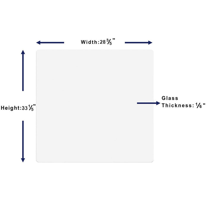 Lorell DIY Frameless Magnetic Dry - Erase Glass Board for Modular Aluminum Frame Systems 36"W x 30"H (LLR - LLR18323) - SchoolOutlet