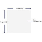 Lorell DIY Frameless Magnetic Dry - Erase Glass Board for Modular Aluminum Frame Systems 36