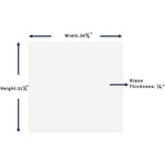 Lorell DIY Frameless Magnetic Dry - Erase Glass Board for Modular Aluminum Frame Systems 36