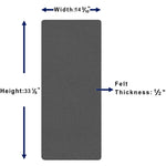Lorell DIY Frameless Corkboard Gray Cork Surface 15