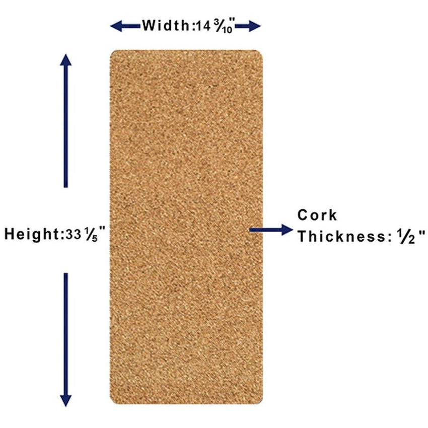 Lorell DIY Frameless Corkboard Brown Cork Surface 15"W x 36"H (LLR - LLR18327) - SchoolOutlet