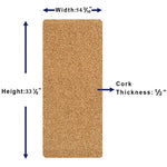 Lorell DIY Frameless Corkboard Brown Cork Surface 15