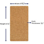Lorell DIY Frameless Corkboard Brown Cork Surface 18