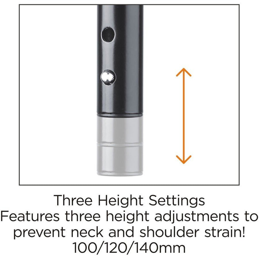 Lorell Height - Adjustable Device Stand 5.5"H x 9.25"W x 14.5"D Black (LLR - LLR18329) - SchoolOutlet