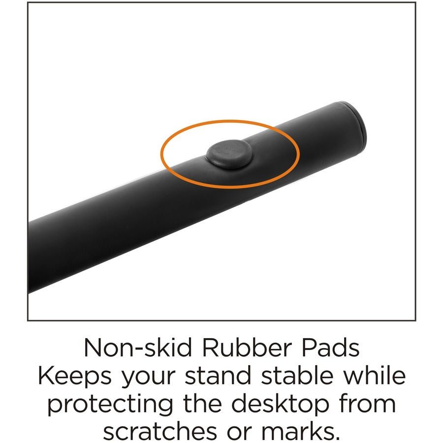 Lorell Monitor/Laptop Stand 5.5"H x 14.5"D Black (LLR - LLR18330) - SchoolOutlet