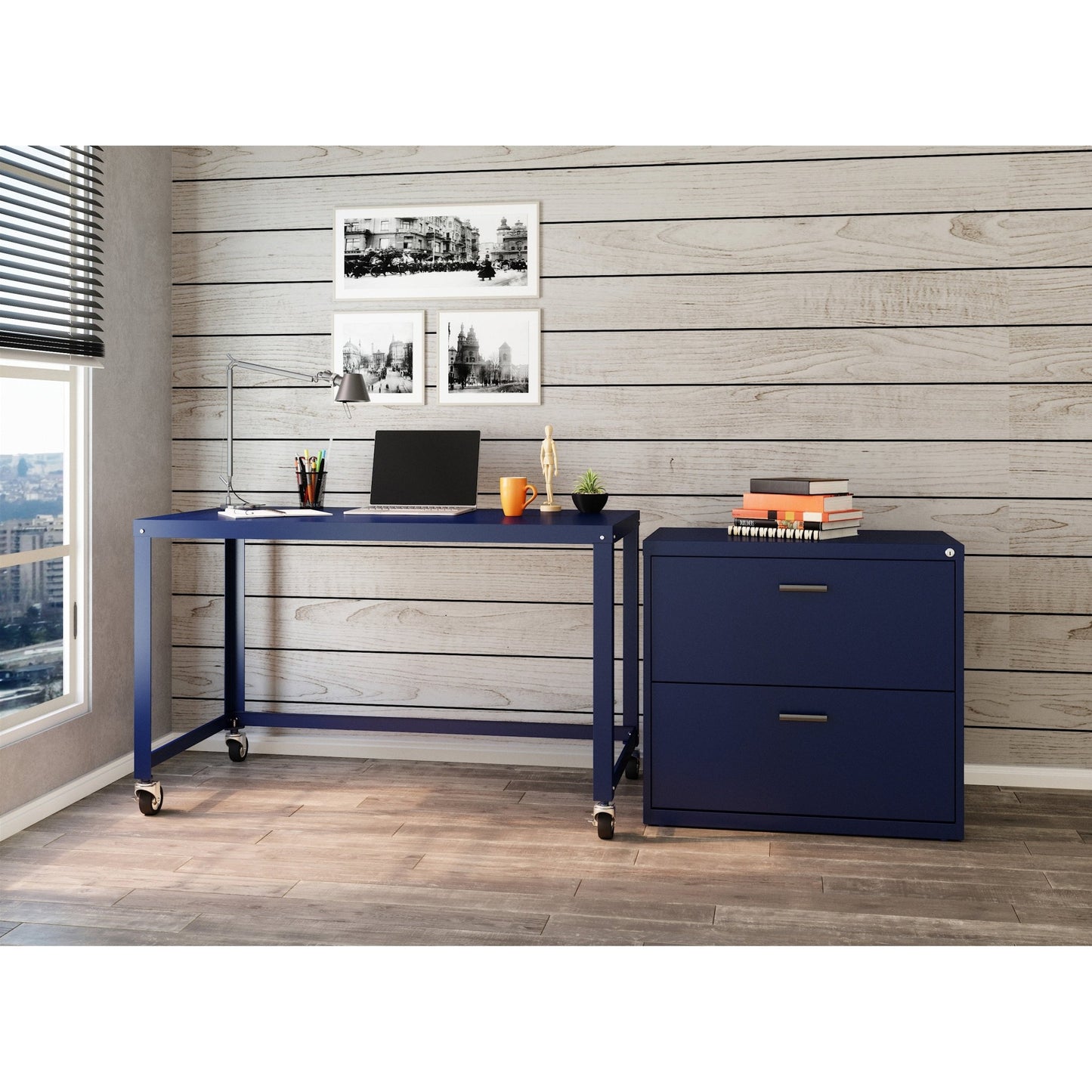 Lorell SOHO Personal Mobile Desk 48"L x 24"D x 30"H (LLR - LLR18335) - SchoolOutlet