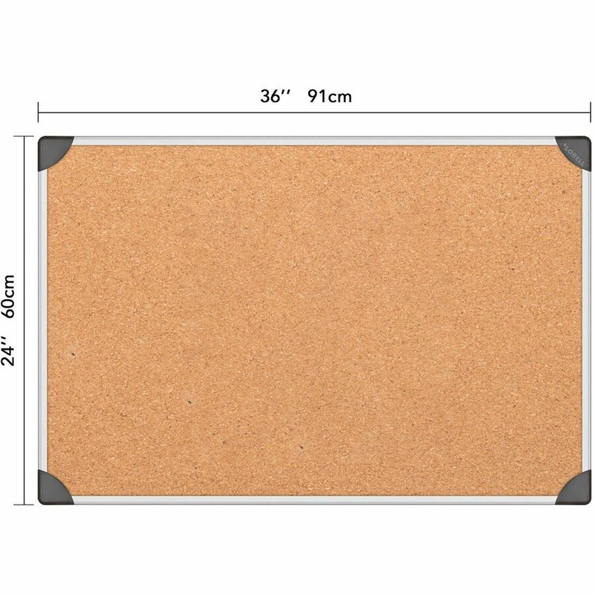 Lorell Master - Level Architectural Aluminum Frame Resilient Corkboard 36"W x 24"H (LLR - LLR19191) - SchoolOutlet