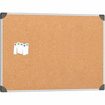 Lorell Master - Level Architectural Aluminum Frame Resilient Corkboard 48