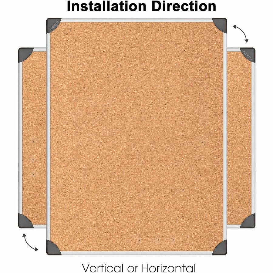 Lorell Master - Level Architectural Aluminum Frame Resilient Corkboard 48"W x 36"H (LLR - LLR19192) - SchoolOutlet