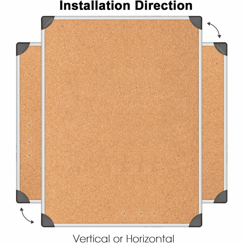 Lorell Master - Level Architectural Aluminum Frame Resilient Corkboard 48"W x 36"H (LLR - LLR19192) - SchoolOutlet