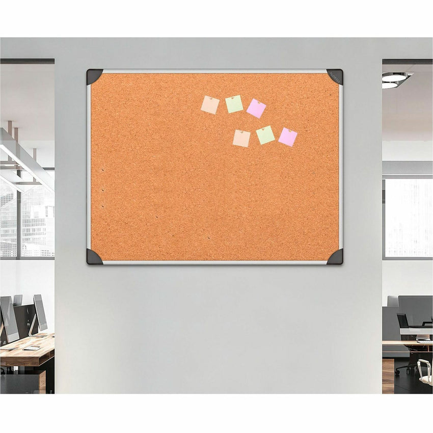 Lorell Master - Level Architectural Aluminum Frame Resilient Corkboard 72"W x 48"H (LLR - LLR19193) - SchoolOutlet