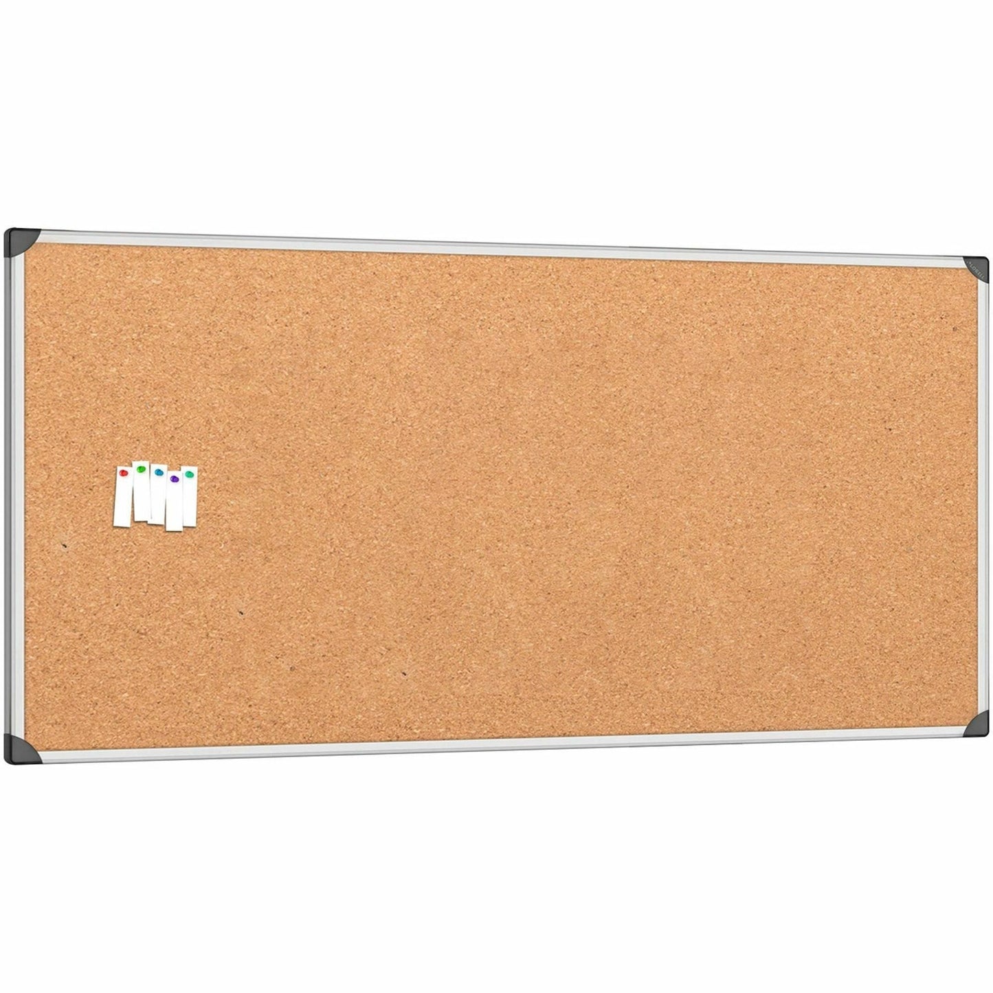 Lorell Master - Level Architectural Aluminum Frame Resilient Corkboard 96"W x 48"H (LLR - LLR19194) - SchoolOutlet