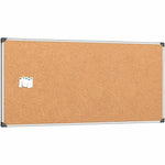 Lorell Master - Level Architectural Aluminum Frame Resilient Corkboard 96