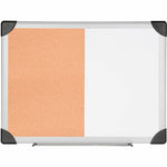 Lorell Combo Dry - Erase/Cork Board Aluminum Frame 24