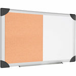 Lorell Combo Dry - Erase/Cork Board Aluminum Frame 24