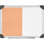 Lorell Combo Dry - Erase/Cork Board Aluminum Frame 36