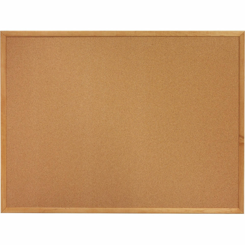 Lorell Bulletin Board Cork Surface 48"W x 36"H (LLR - LLR197648) - SchoolOutlet