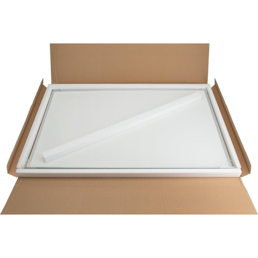 Lorell Economy Dry - Erase Board with White Aluminum Frame and Melamine Surface 24"W x 18"H (LLR - LLR19769) - SchoolOutlet
