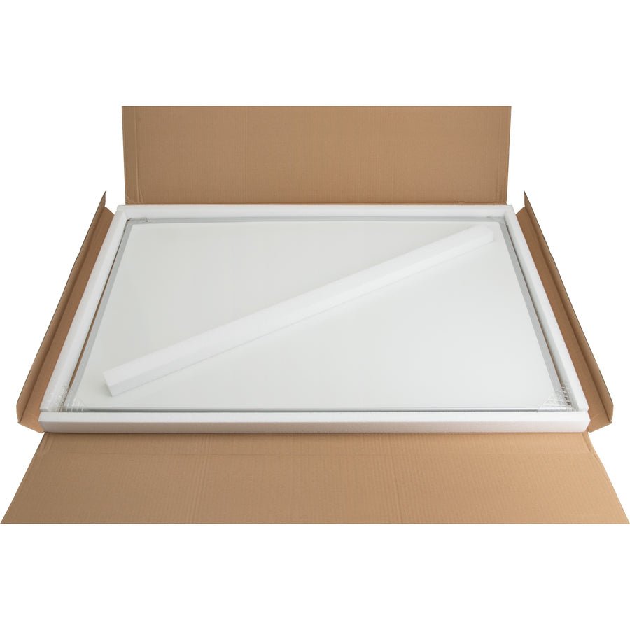 Lorell Economy Dry - Erase Board with White Aluminum Frame and Melamine Surface 36"W x 24"H (LLR - LLR19770) - SchoolOutlet