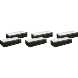 Lorell Chalkboard Erasers Felt Noiseless Dustless Set of 6 (LLR-LLR1BD)