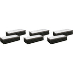 Lorell Chalkboard Erasers Felt Noiseless Dustless Set of 6 (LLR - LLR1BD) - SchoolOutlet