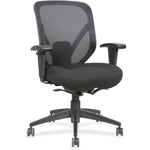 Lorell Executive Self - Tilt Mesh Mid - Back Office Chair with Adjustable Arms and Tilt Lock 18.25 - 22.25 
