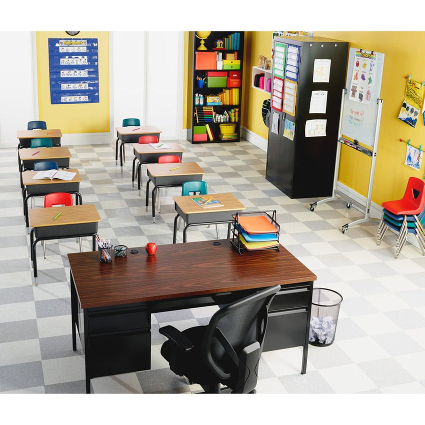 Lorell Executive Self - Tilt Mesh Mid - Back Office Chair with Adjustable Arms and Tilt Lock 18.25 - 22.25 "H (LLR - LLR20017) - SchoolOutlet