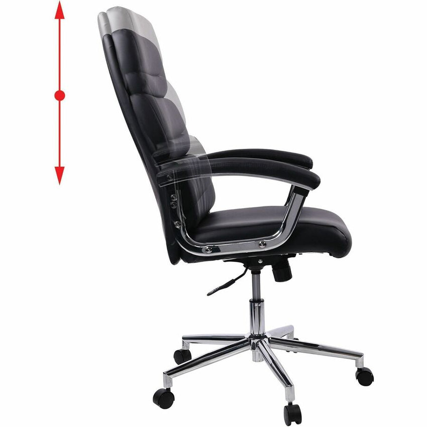 Lorell High - Back Executive Office Chair with Bonded Leather Upholstery and Tilt Lock 18.5" - 22.5 "H (LLR - LLR20018) - SchoolOutlet