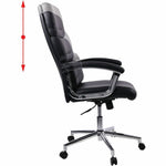 Lorell High - Back Executive Office Chair with Bonded Leather Upholstery and Tilt Lock 18.5