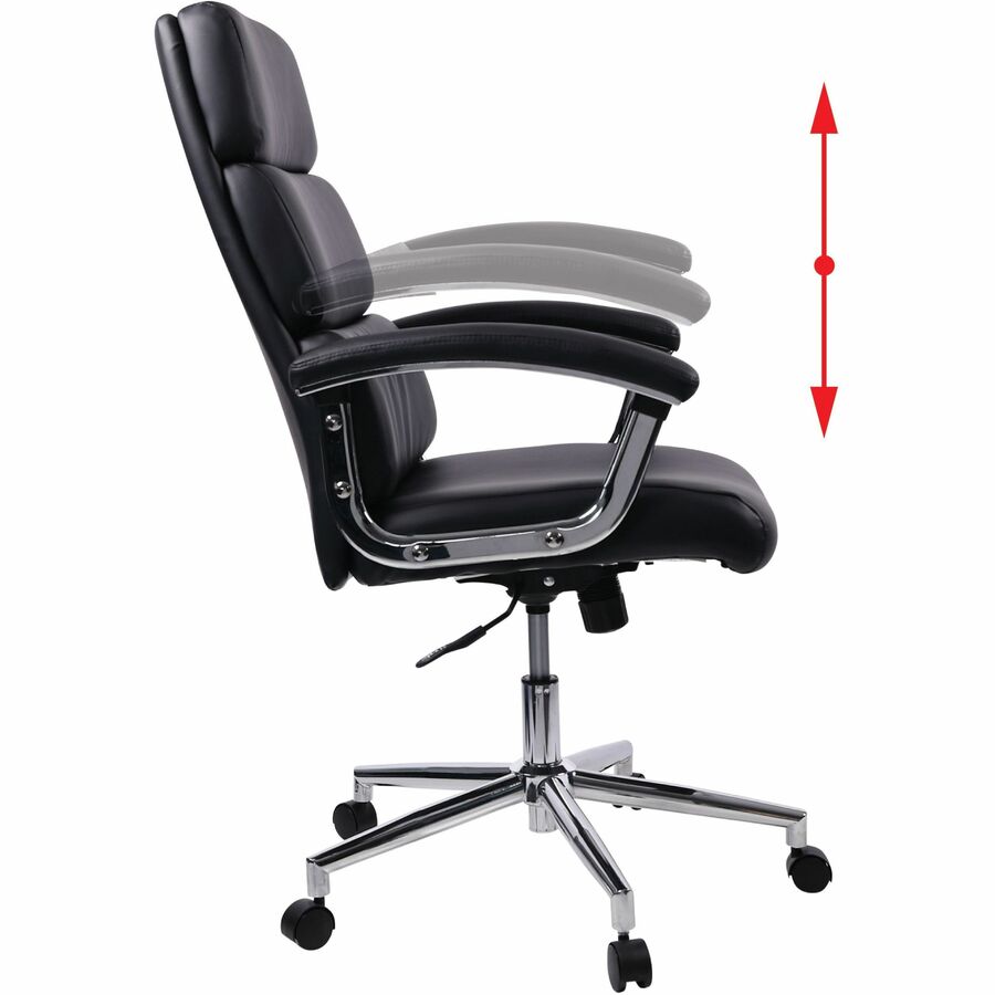 Lorell High - Back Executive Office Chair with Bonded Leather Upholstery and Tilt Lock 18.5" - 22.5 "H (LLR - LLR20018) - SchoolOutlet