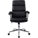 Lorell High - Back Executive Office Chair with Bonded Leather Upholstery and Tilt Lock 18.5