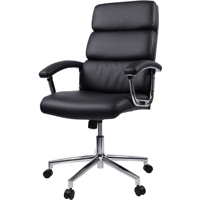 Lorell High - Back Executive Office Chair with Bonded Leather Upholstery and Tilt Lock 18.5" - 22.5 "H (LLR - LLR20018) - SchoolOutlet