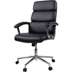 Lorell High - Back Executive Office Chair with Bonded Leather Upholstery and Tilt Lock 18.5