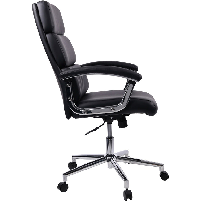 Lorell High - Back Executive Office Chair with Bonded Leather Upholstery and Tilt Lock 18.5" - 22.5 "H (LLR - LLR20018) - SchoolOutlet