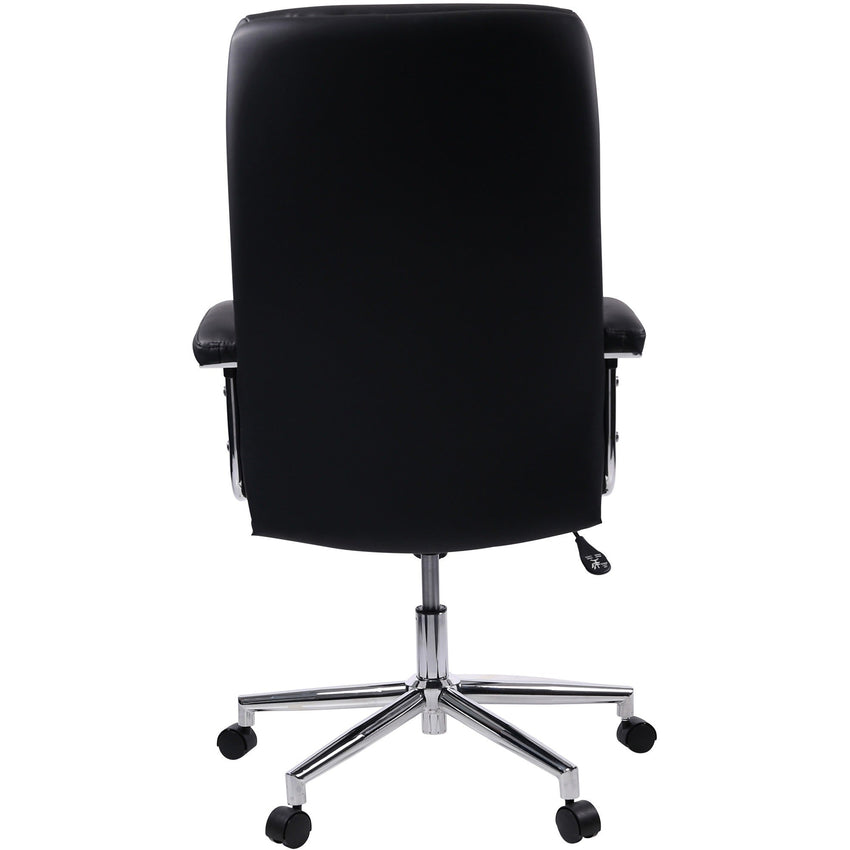 Lorell High - Back Executive Office Chair with Bonded Leather Upholstery and Tilt Lock 18.5" - 22.5 "H (LLR - LLR20018) - SchoolOutlet