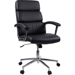 Lorell High-Back Executive Office Chair with Bonded Leather Upholstery and Tilt Lock 18.5" - 22.5 "H (LLR-LLR20018)