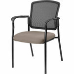 Lorell Mesh Back Stackable Guest Chair with Cushioned Seat and Black Steel Frame (LLR - LLR23100X) - SchoolOutlet