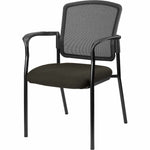 Lorell Mesh Back Stackable Guest Chair with Cushioned Seat and Black Steel Frame (LLR - LLR23100X) - SchoolOutlet