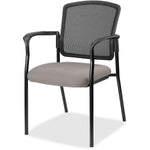 Lorell Mesh Back Stackable Guest Chair with Cushioned Seat and Black Steel Frame (LLR - LLR23100X) - SchoolOutlet