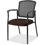 Lorell Mesh Back Stackable Guest Chair with Cushioned Seat and Black Steel Frame (LLR - LLR23100X) - SchoolOutlet