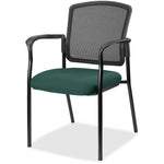 Lorell Mesh Back Stackable Guest Chair with Cushioned Seat and Black Steel Frame (LLR - LLR23100X) - SchoolOutlet