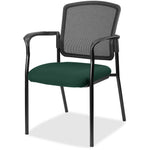 Lorell Mesh Back Stackable Guest Chair with Cushioned Seat and Black Steel Frame (LLR - LLR23100X) - SchoolOutlet