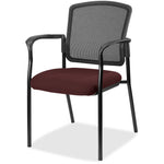Lorell Mesh Back Stackable Guest Chair with Cushioned Seat and Black Steel Frame (LLR - LLR23100X) - SchoolOutlet