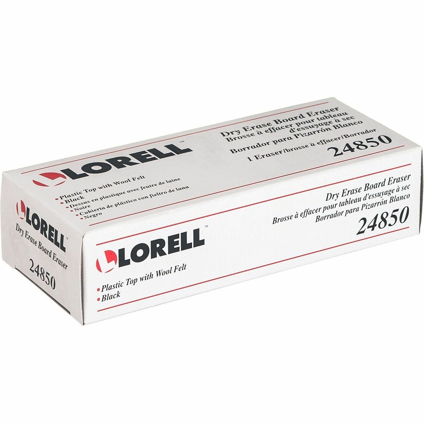 Lorell Dry - Erase Board Eraser with Wool Felt and Sturdy Plastic Grip 5.19"L x 2.19"W (LLR - LLR24850) - SchoolOutlet