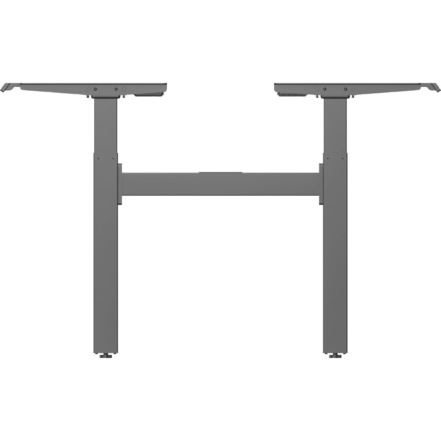 Lorell 2 - Tier Sit/Stand Double Base 42.5"W x 22"D x 28.3" to 46"H Steel (LLR - LLR25959) - SchoolOutlet