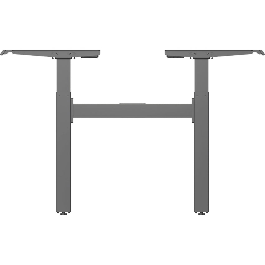 Lorell 2 - Tier Sit/Stand Double Base 42.5"W x 22"D x 28.3" to 46"H Steel (LLR - LLR25959) - SchoolOutlet
