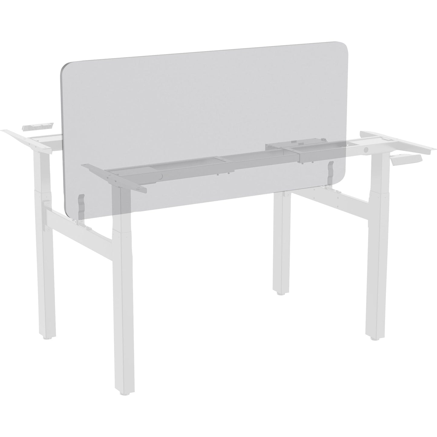Lorell Acoustic Desktop Privacy Panel Light Gray 59"W x 23.6"H (LLR - LLR25962) - SchoolOutlet