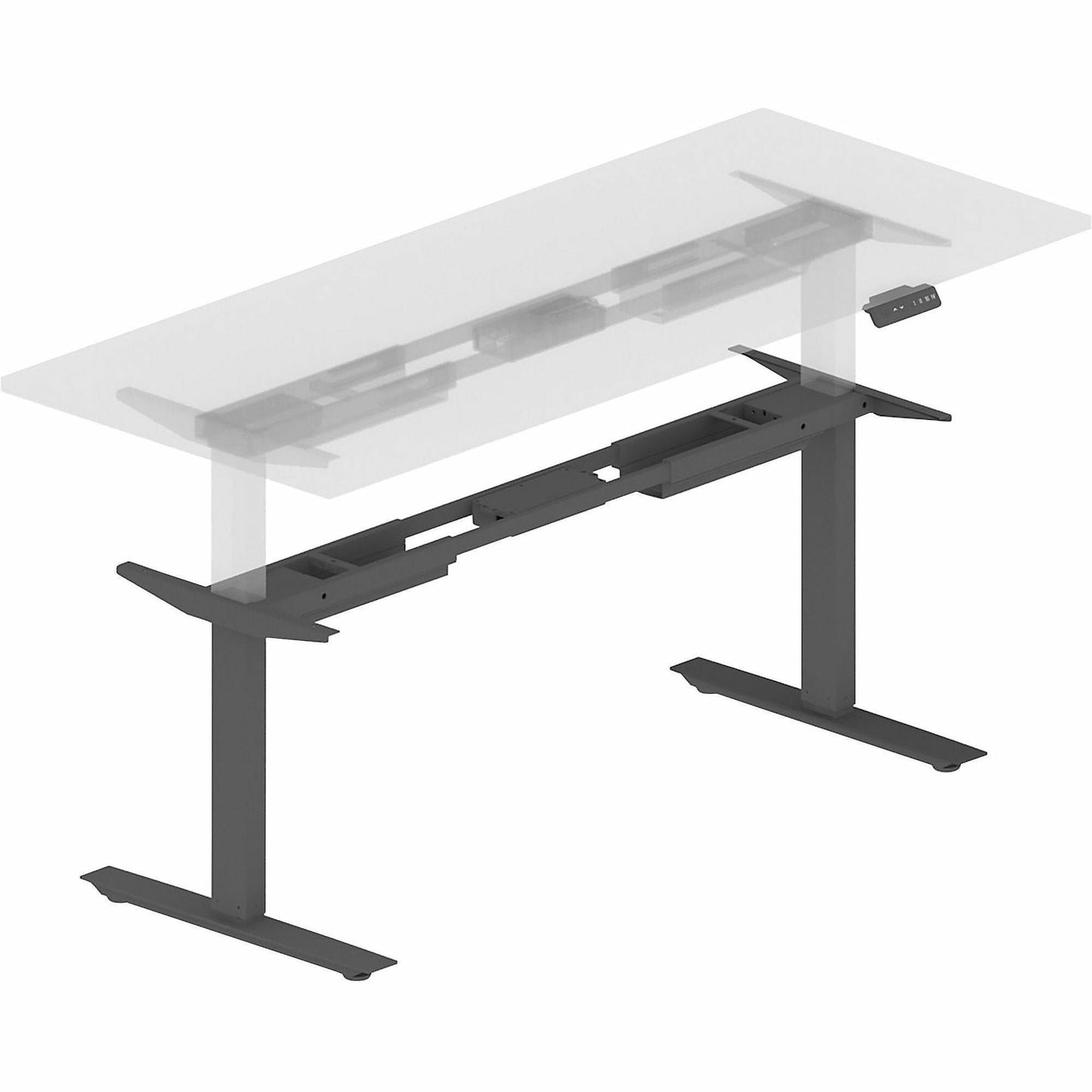Lorell Sit - to - Stand Two - Tier Base 26.6" to 45"H (LLR - LLR2597X) - SchoolOutlet