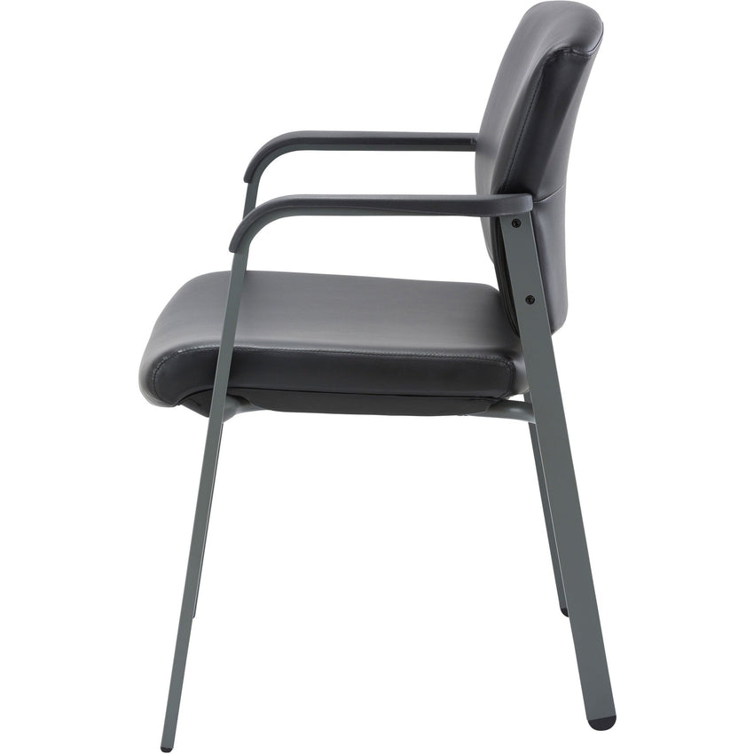 Lorell Healthcare Upholstery Guest Chair with Antimicrobial Vinyl and Stackable Design 18.13" "H (LLR - LLR3095X) - SchoolOutlet