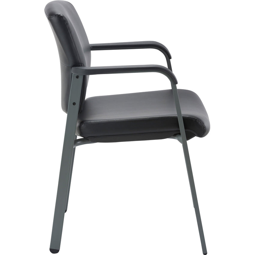 Lorell Healthcare Upholstery Guest Chair with Antimicrobial Vinyl and Stackable Design 18.13" "H (LLR - LLR3095X) - SchoolOutlet